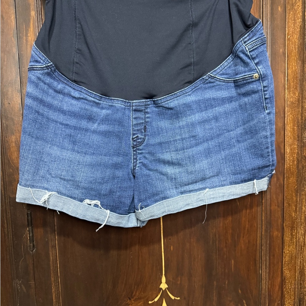 Isabel Maternity by Ingrid & Isabel Medium Wash Jean Shorts